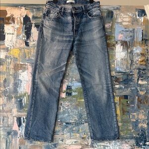 Moussy Women's Blue Straight Leg Jeans